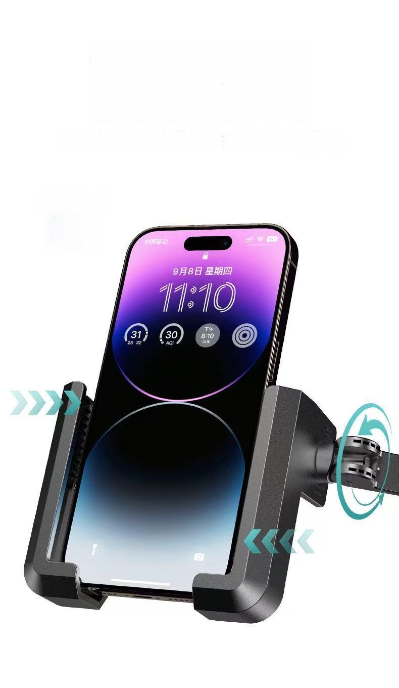 New Upgraded Bike Phone Holder Handlebar - Quick Install, Motorcycle Phone Mount, Bicycle Phone Holder fit Large Phone Case for iPhone Samsung,Semi-enclosed