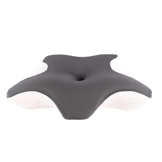 Cervical Pillow for Neck and Shoulder,Contour Memory Foam Pillow,Ergonomic Neck Support Pillow for Side Back Stomach Sleepers with Pillowcase,Grey