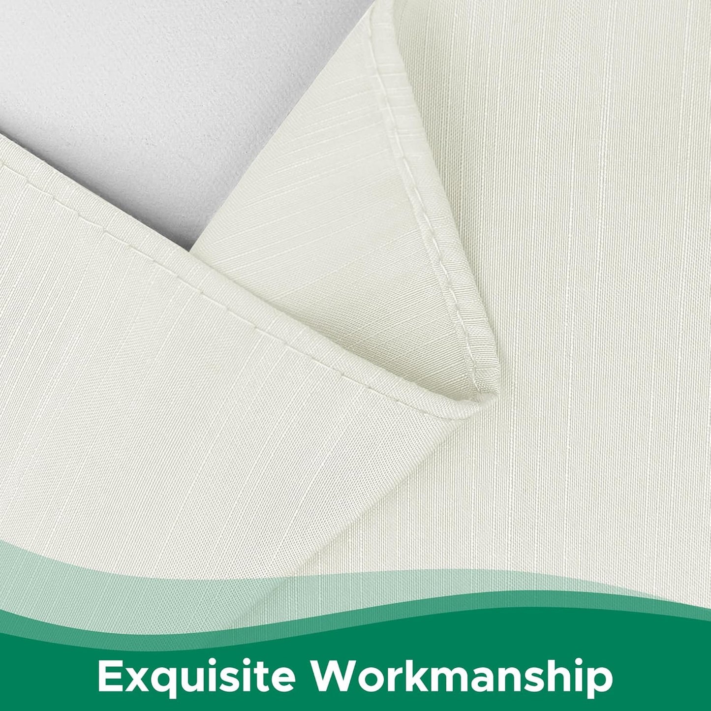 Wrap Around Bed Skirts 15" Drop, Aqua Adjustable Elastic Dust Ruffles Easy Fit Wrinkle & Fade Resistant Machine Washable ,Beige