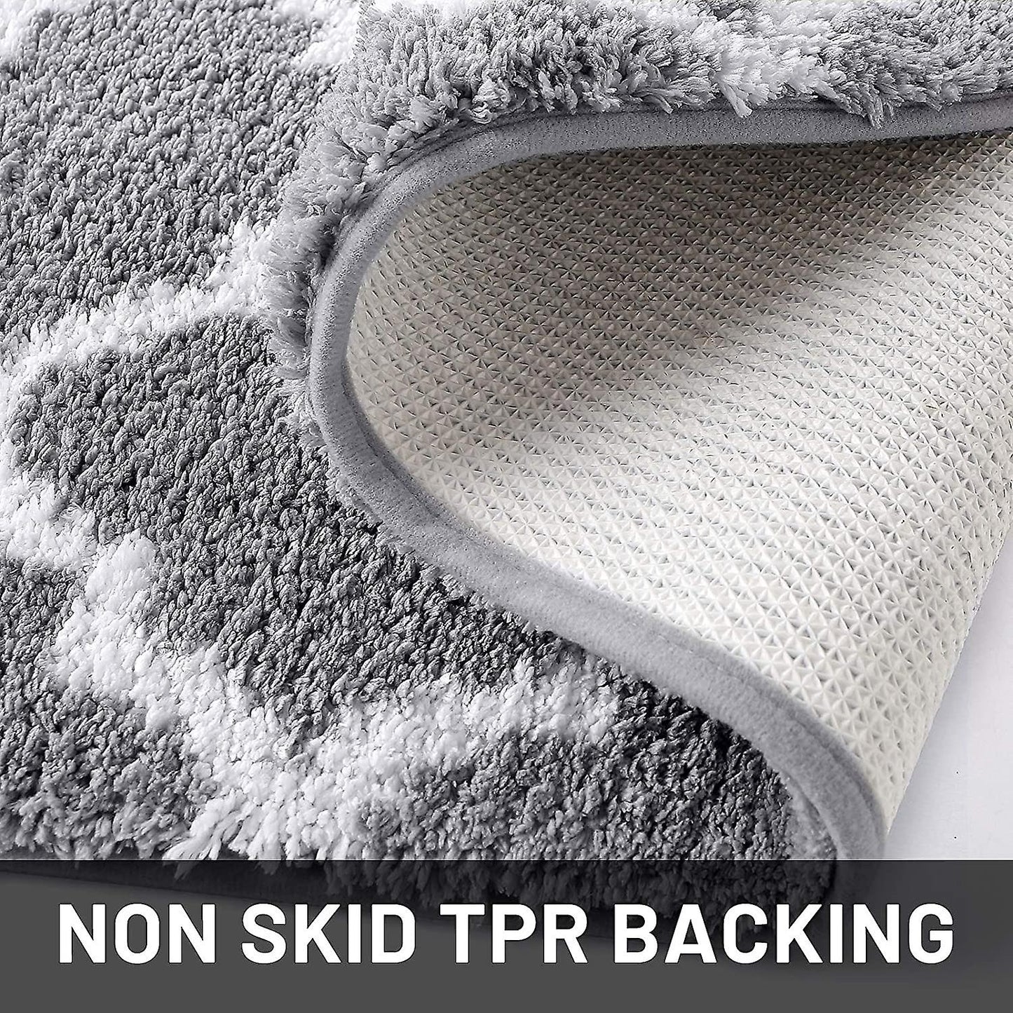2x grey kitchen rugs and mats non slip runner carpets for floor, kitchen, bathroom, sink, office, laundry