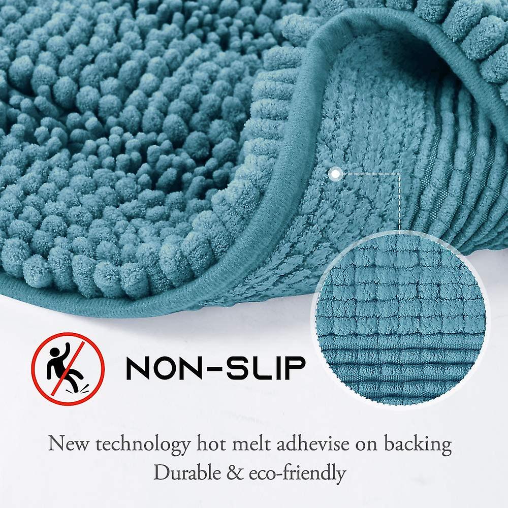 Turquoise bath mats shower rugs slip-resistant extra absorbent soft and fluffy thick bath mats 50x80cm&43x61cm