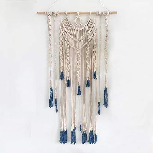 Wall Hanging Decor, Geometric Woven Tapestry Rack,Chic Cotton Handmade Bohemian Art