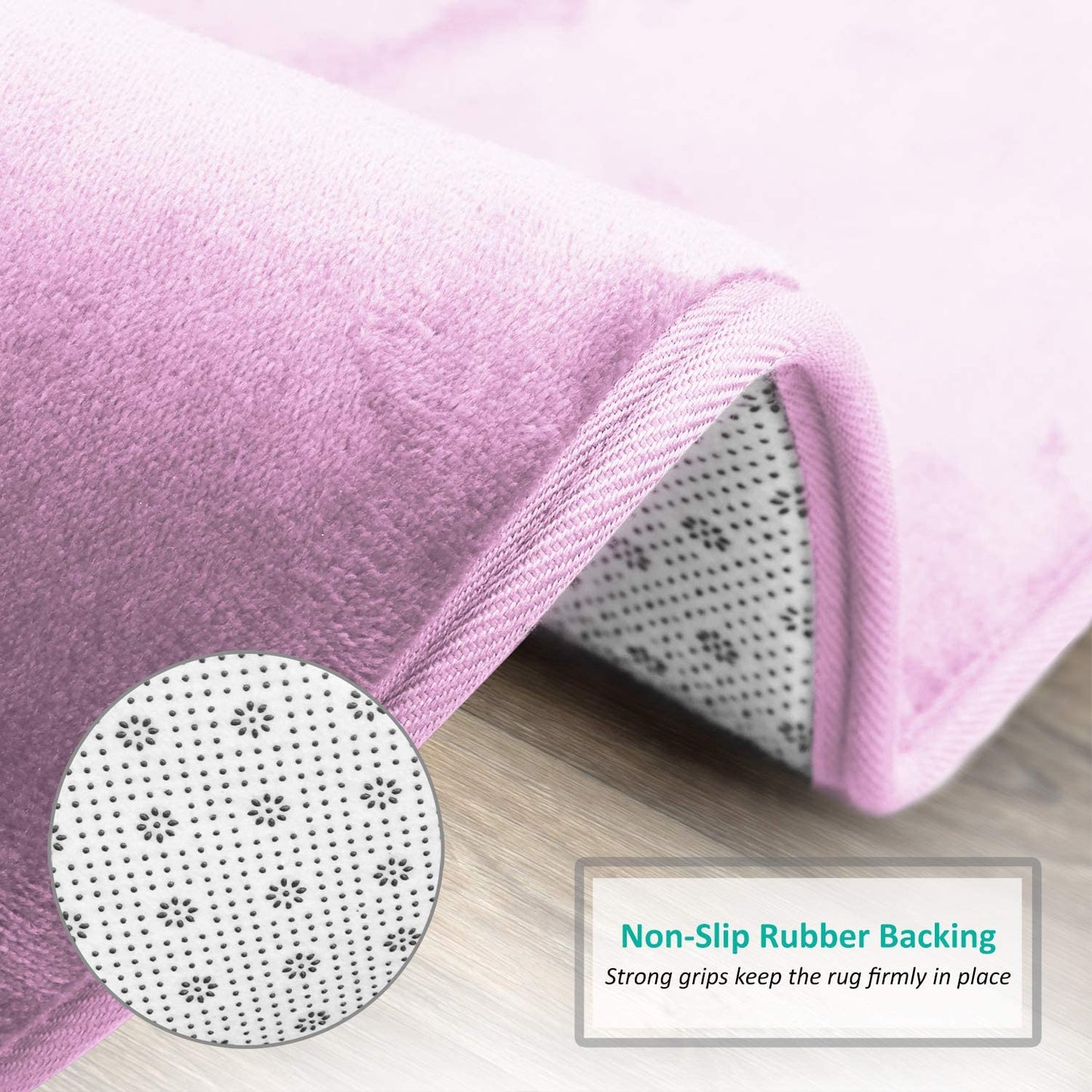 Bathroom Rugs Memory Foam Bath Mat Set for Bathroom, Non Slip Absorbent Velvet - Fast Drying –Bathroom Rug and Contour Rug Set 3 Piece -Lavender