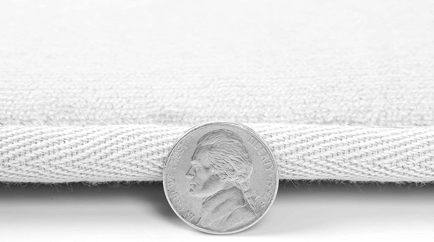 Bathroom Rugs Memory Foam Bath Mat Set for Bathroom, Non Slip Absorbent Velvet - Fast Drying –Bathroom Rug and Contour Rug Set 3 Piece - White