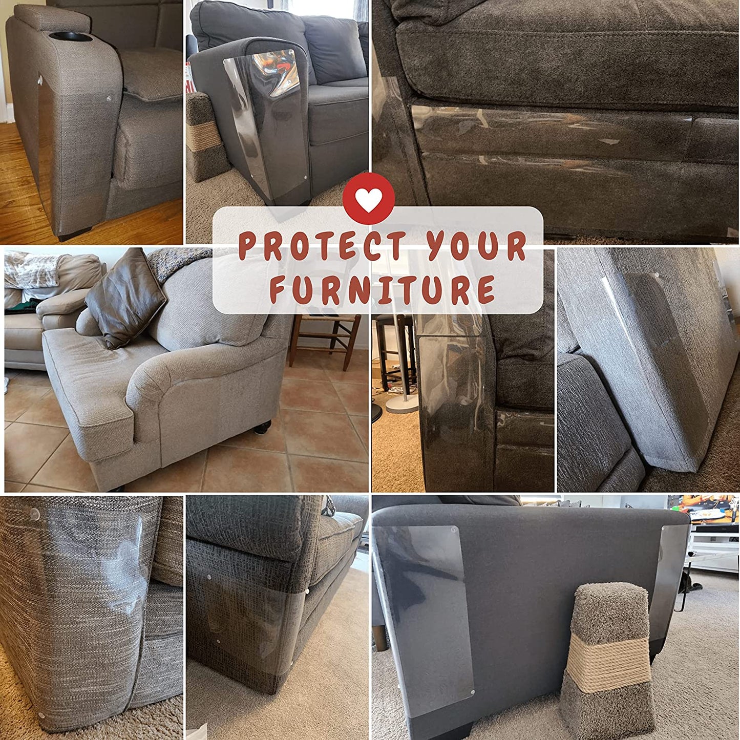 Cat scratch resistant furniture protector - 10 pieces, cat furniture protector,Couch Guards ,Couch Corner Protectors