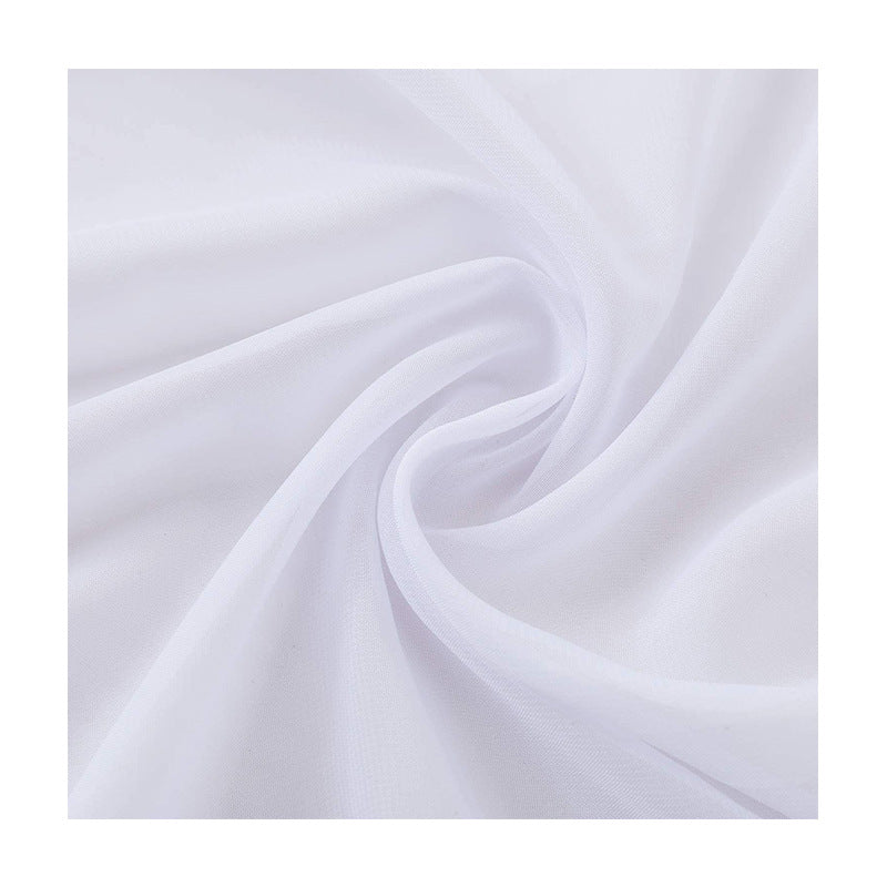 White Sheer Window Scarf Valance for Draping Curtain Toppers for Wedding Party Girls Room Bed Canopy Scarves