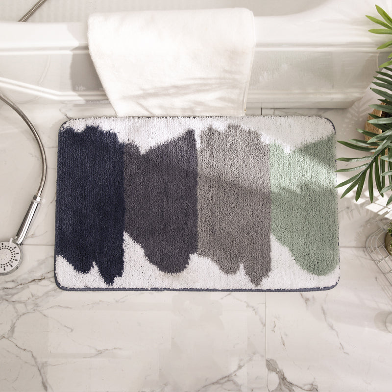 Bathroom Mats Non-Slip Rug Soft Bathroom Floor Mat for Entrance Green Bath Rug,Four Seasons