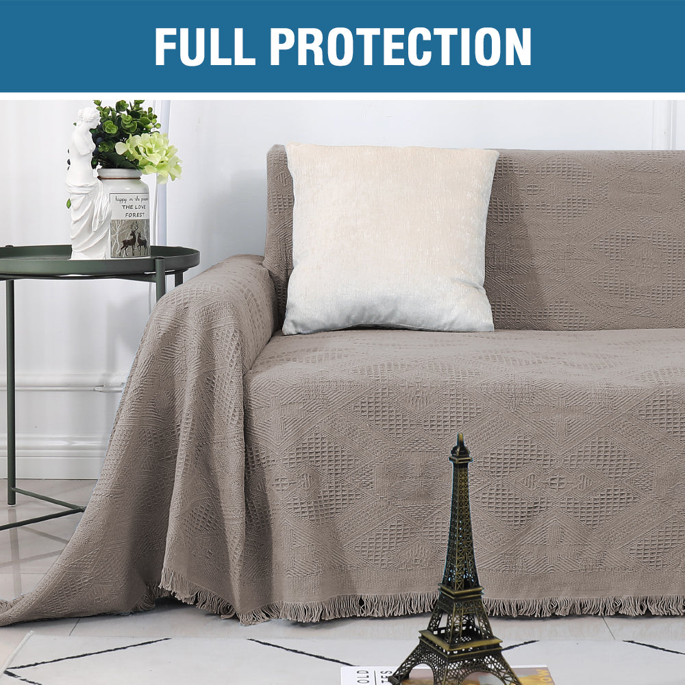 Sofa Cover, Couch Slipcovers for 1/2/3/4 Seater, Taupe