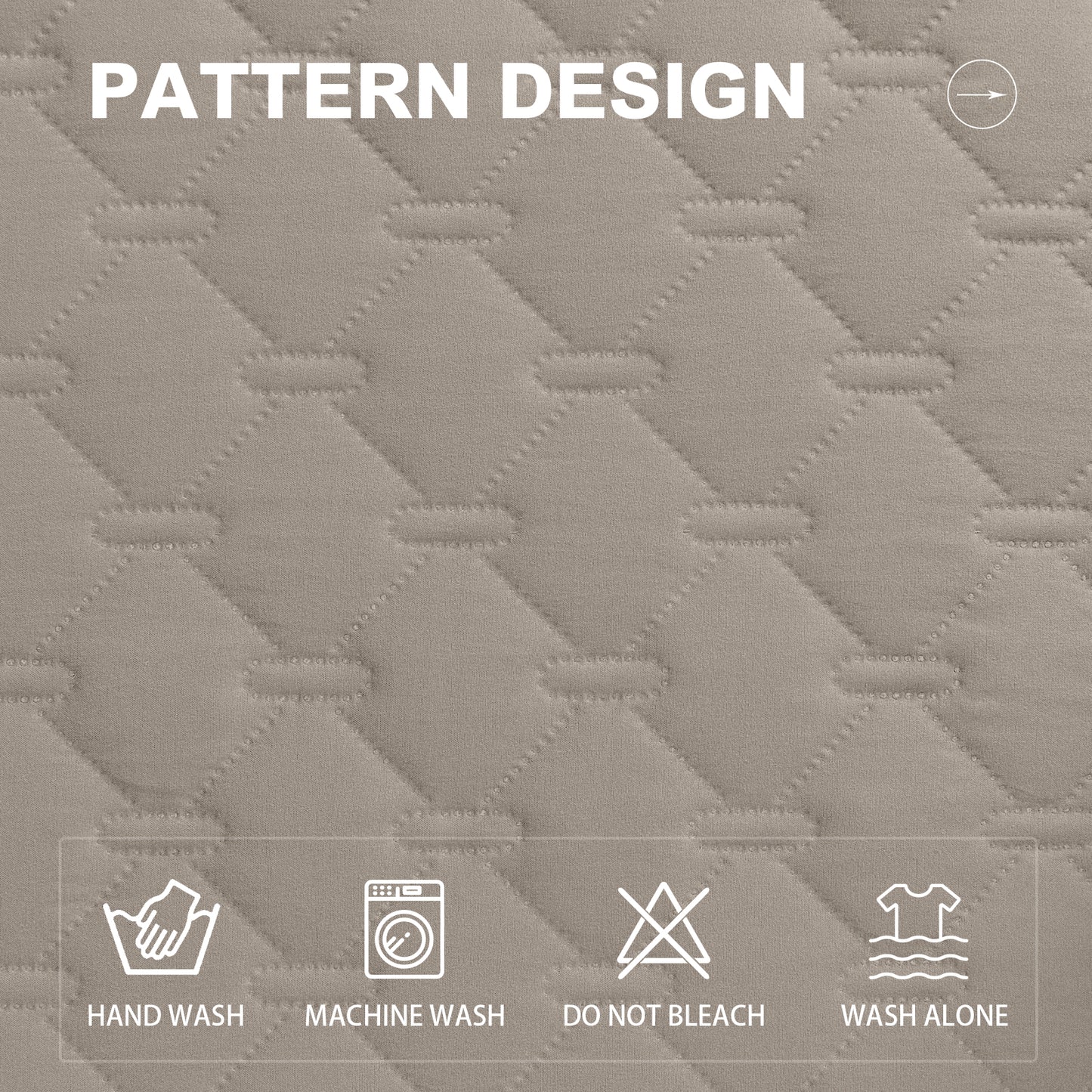 Sofa Slipcover Waterproof Couch Cover Non-Slip Sofa Cover for 1/2/3 Cushion Couch Seamless Whole Piece Fabric Furniture Protector for Pets Kids Children Dog Cat, Khaki