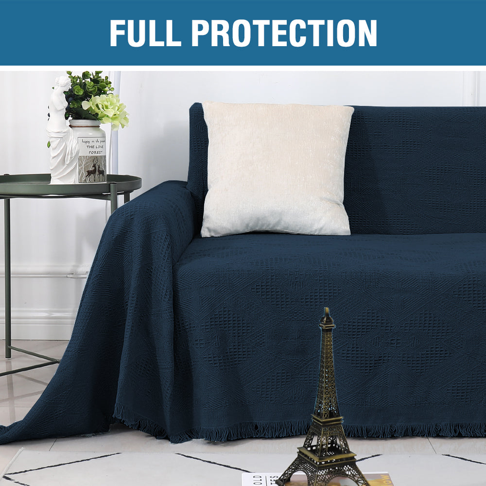 Sofa Cover, Couch Slipcovers for 1/2/3/4 Seater, Navy