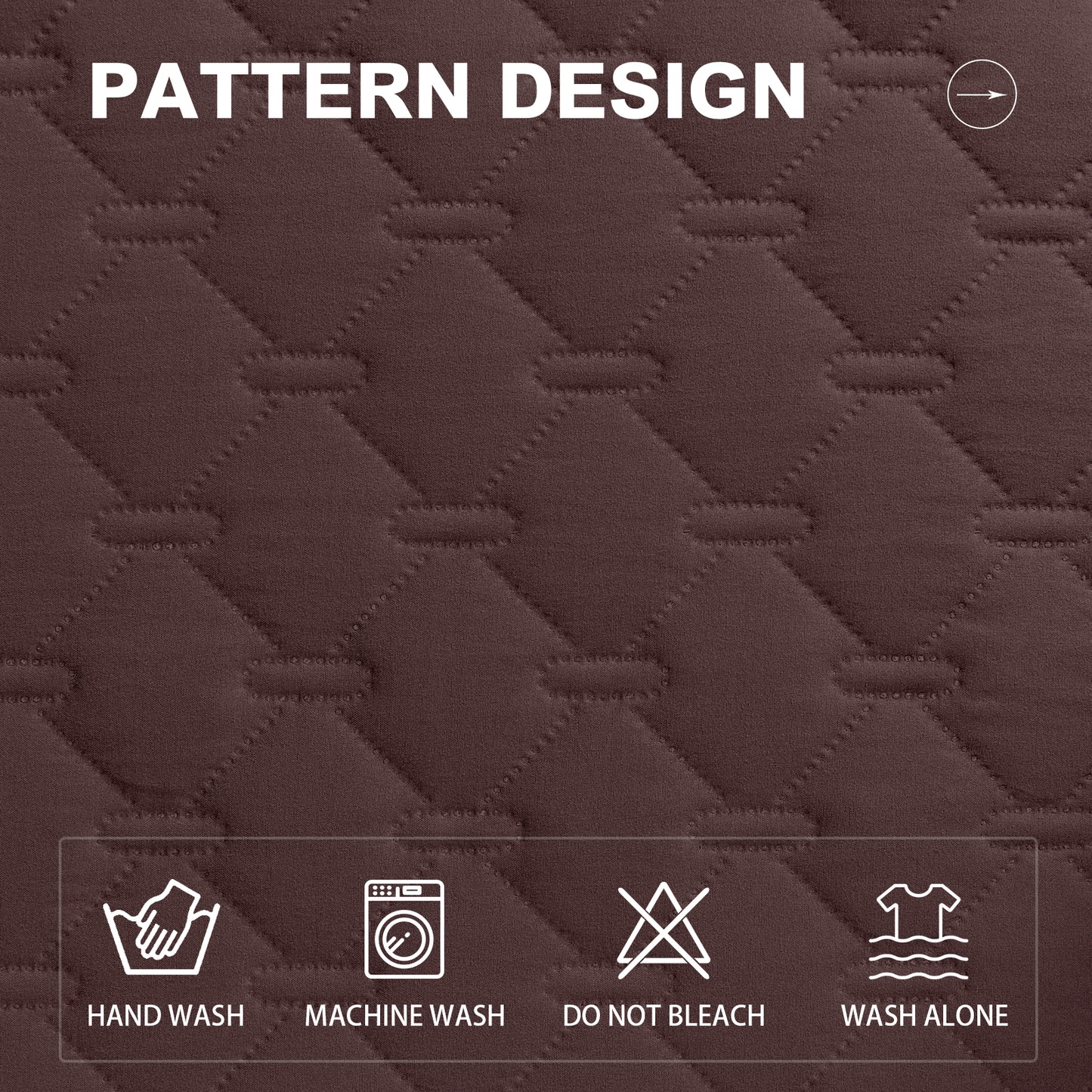Sofa Slipcover Waterproof Couch Cover Non-Slip Sofa Cover for 1/2/3 Cushion Couch Seamless Whole Piece Fabric Furniture Protector for Pets Kids Children Dog Cat, Brown