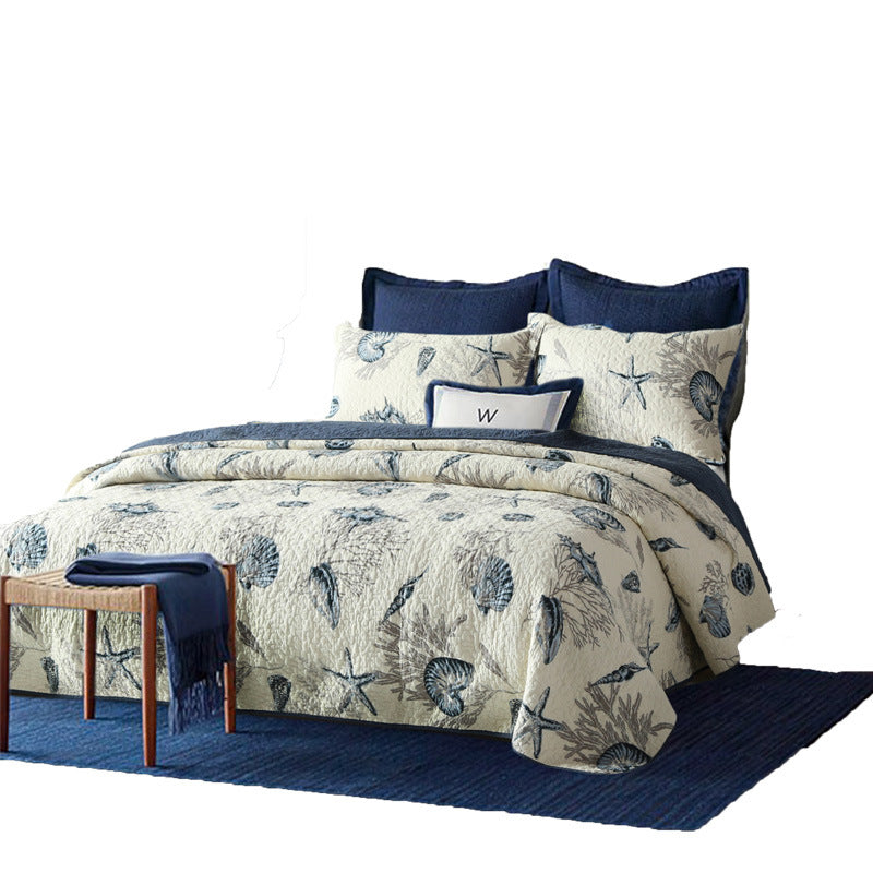 3 Piece reversible quilt bedding set（1 quilt plus 2 pillowcase）