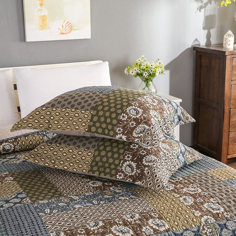 3 Piece reversible quilt bedding set（1 quilt plus 2 pillowcase）