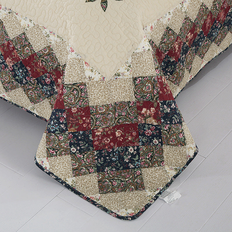 3 Piece reversible quilt bedding set（1 quilt plus 2 pillowcase）