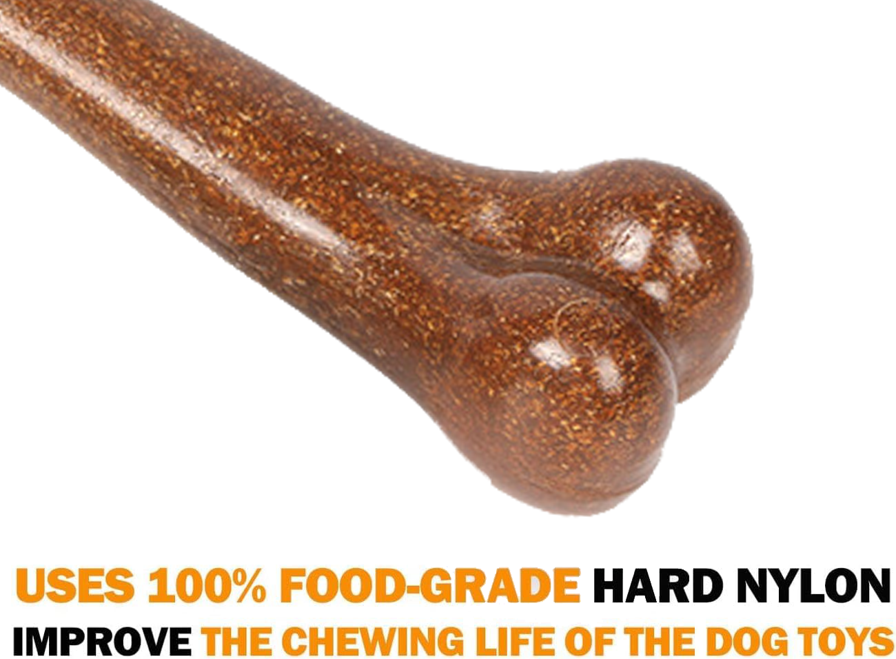 Dog Toys for Aggressive Chewers, Beef Flavor Indestructible Dog Chew Toys for Aggressive Chewers, Tough Dog Chew Toys for Large/Medium/Small Dogs