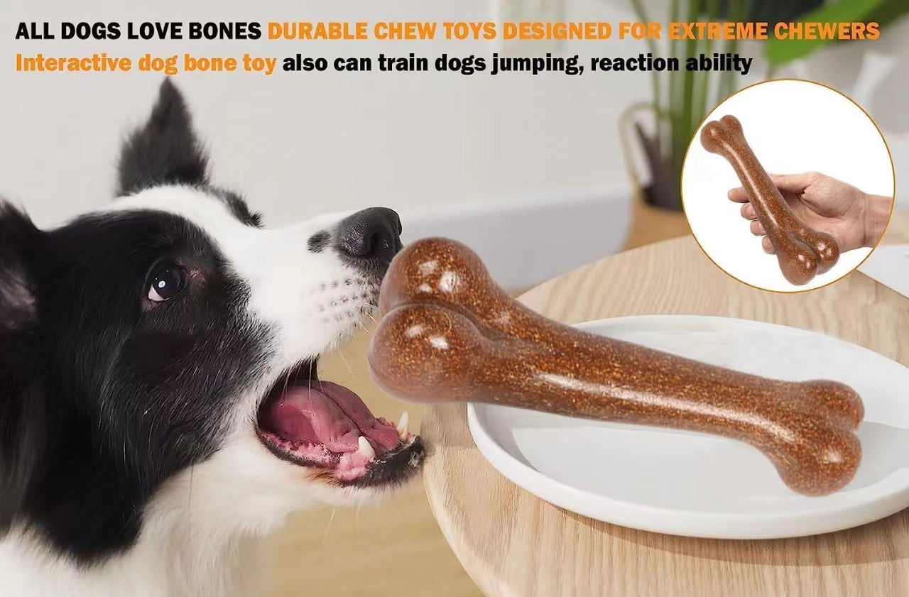 Dog Toys for Aggressive Chewers, Beef Flavor Indestructible Dog Chew Toys for Aggressive Chewers, Tough Dog Chew Toys for Large/Medium/Small Dogs
