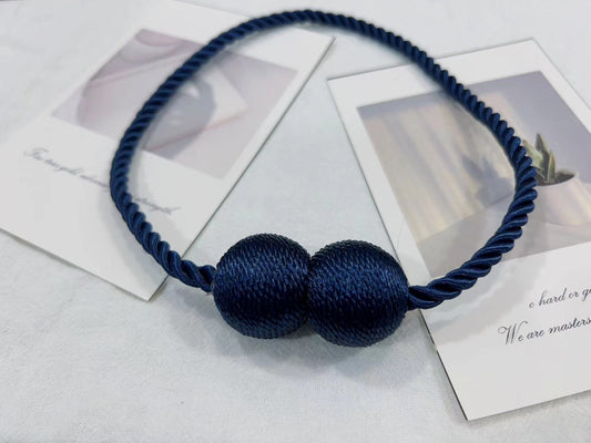 Curtain Tiebacks Buckles Holdbacks Holders Hooks Clip for Home Outdoor Bedroom Office Decorative Curtain(Navy)