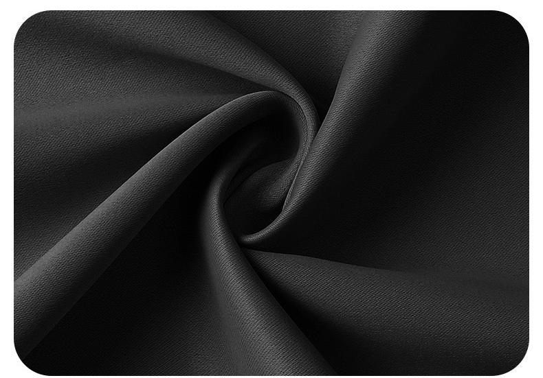 Outdoor curtains for patio - waterproof & sunlight garden curtains, Black