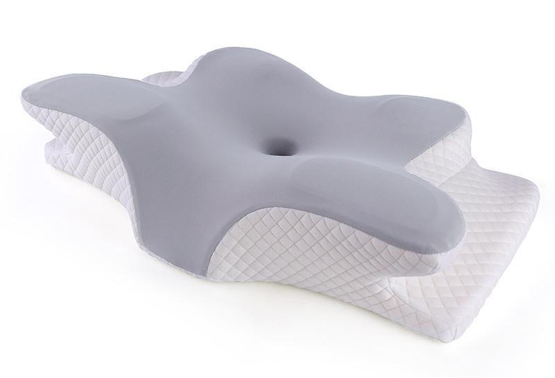 Cervical Pillow for Neck and Shoulder,Contour Memory Foam Pillow,Ergonomic Neck Support Pillow for Side Back Stomach Sleepers with Pillowcase,DOVE