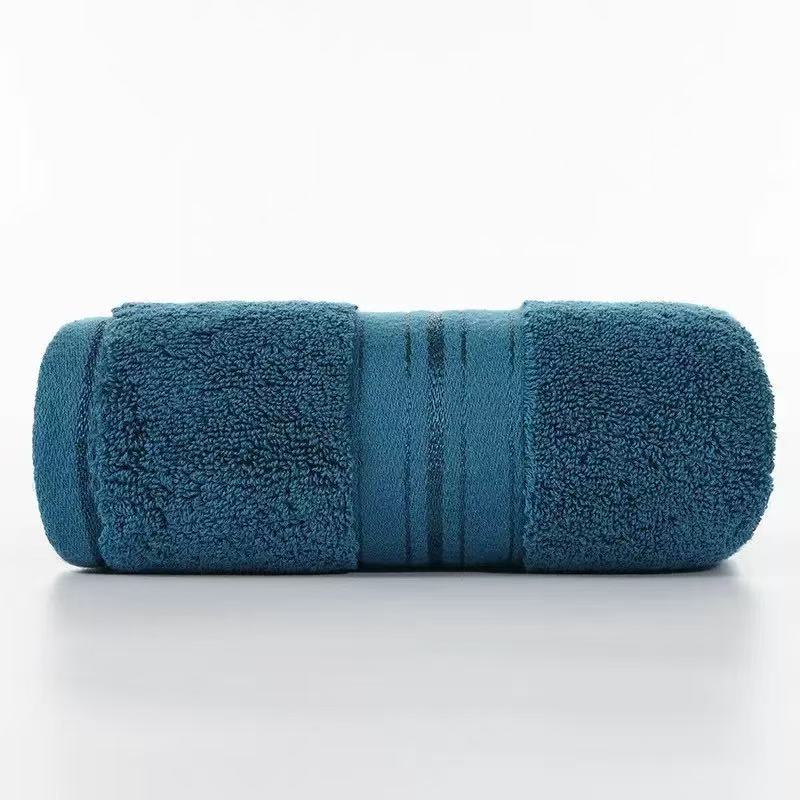 Pack of 5 Blue Towels, 13.8 x 29.5 Inches,130 grams per piece, 100% Cotton, Lighter, Quicker to Dry, Super Soft and Absorbent, for Bathroom, Kitchen, Blue