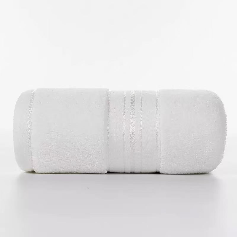Pack of 5 White Towels, 13.8 x 29.5 Inches,130 grams per piece, 100% Cotton, Lighter, Quicker to Dry, Super Soft and Absorbent, for Bathroom, Kitchen, White