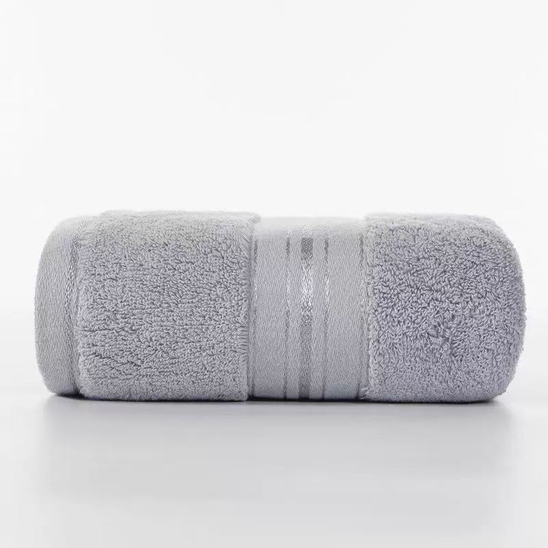Pack of 5 Silver Towels, 13.8 x 29.5 Inches,130 grams per piece, 100% Cotton, Lighter, Quicker to Dry, Super Soft and Absorbent, for Bathroom, Kitchen,Silver