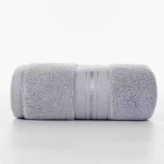 Pack of 5 Silver Towels, 13.8 x 29.5 Inches,130 grams per piece, 100% Cotton, Lighter, Quicker to Dry, Super Soft and Absorbent, for Bathroom, Kitchen,Silver