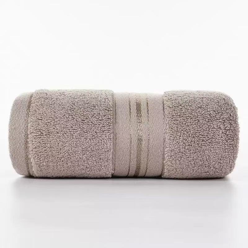 Pack of 5 Khaki Towels, 13.8 x 29.5 Inches,130 grams per piece, 100% Cotton, Lighter, Quicker to Dry, Super Soft and Absorbent, for Bathroom, Kitchen,Khaki