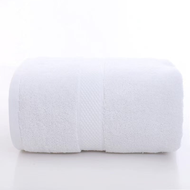 Pack of 5 White Towels, 13.8 x 29.5 Inches,130 grams per piece, 100% Cotton, Lighter, Quicker to Dry, Super Soft and Absorbent, for Bathroom, Kitchen,White