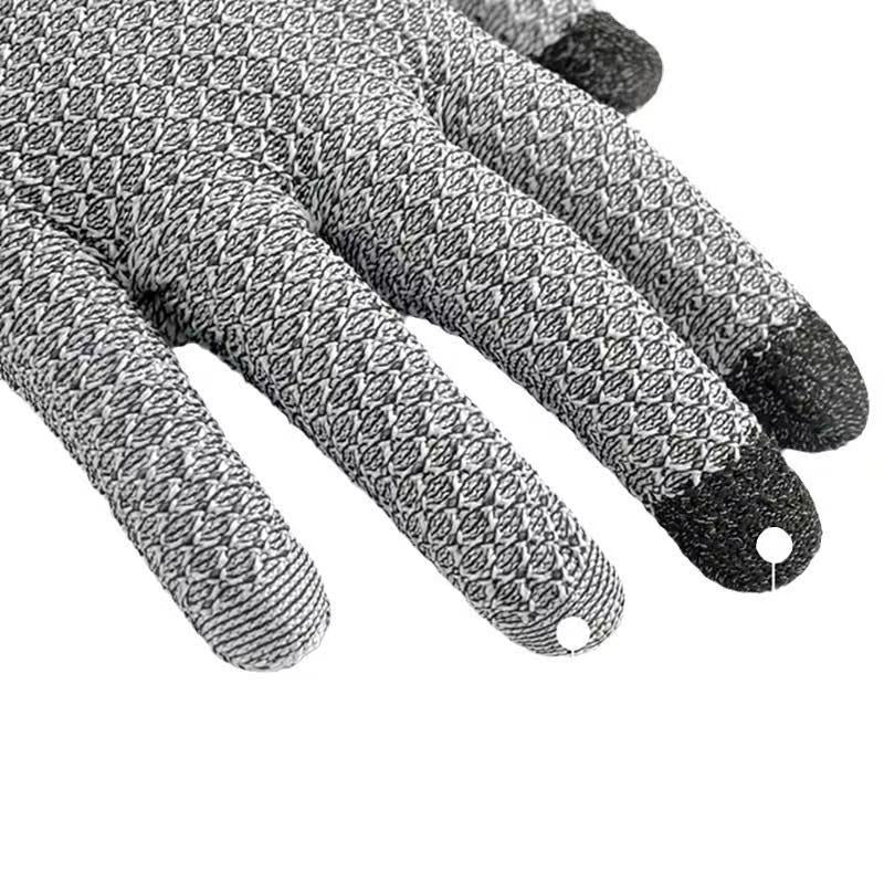   Cut Resistant Work Gloves for Women and Men Level 5 Protection, Safety Kitchen Cut Gloves for Chef Oyster Shucking Mandolin Meat Cutting (Medium‌5-pairs),Grey