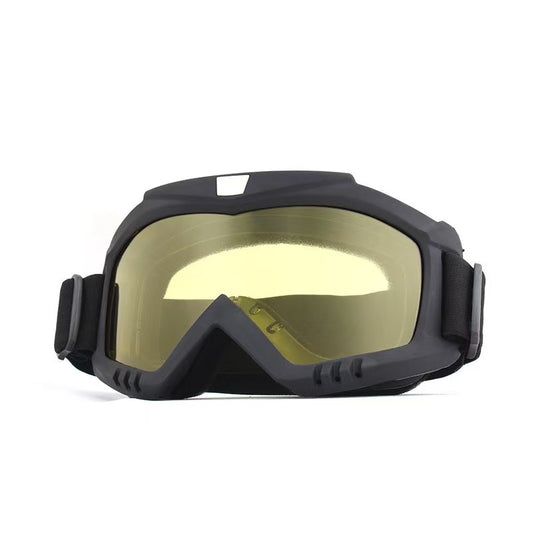Dirt Bike Goggles 2 Pack - Motorcycle, ATV, Riding, Ski, Windproof Racing Glasses,Black Yellow
