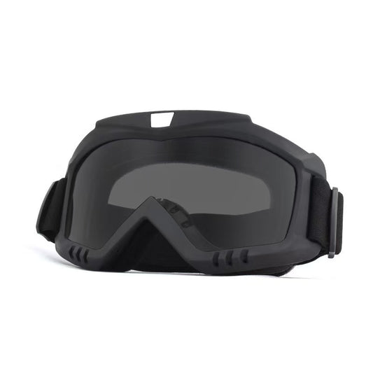 Dirt Bike Goggles 2 Pack - Motorcycle, ATV, Riding, Ski, Windproof Racing Glasses,Black Grey