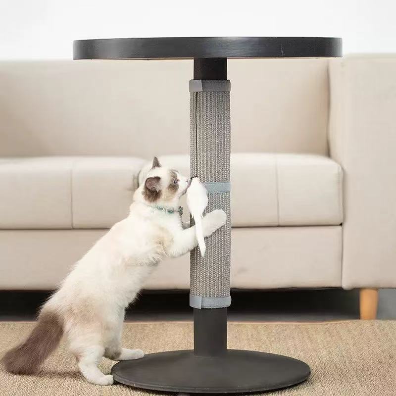 Cat Scratcher and Brush Table Leg Protector - Scratching Mat for Furniture Protection - Robust Cat Accessories to Protect Furniture - Scratch Pad for Indoor Cats ,Grey