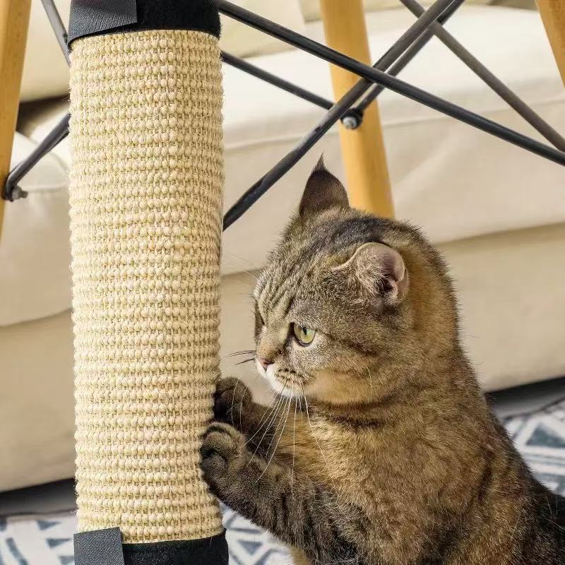 Cat Scratcher and Brush Table Leg Protector - Scratching Mat for Furniture Protection - Robust Cat Accessories to Protect Furniture - Scratch Pad for Indoor Cats