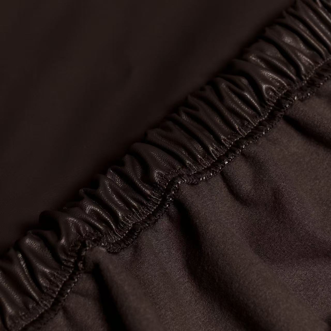 Waterproof PU Sofa Cushion Covers, Leather RV Chair Seat Slipcover with Elastic Bottom Furniture Protector for Settee Seater Replacement, Washable,Coffee