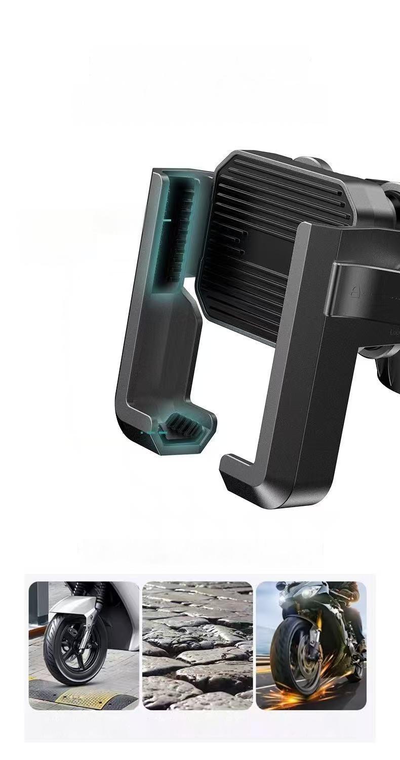 New Upgraded Bike Phone Holder Handlebar - Quick Install, Motorcycle Phone Mount, Bicycle Phone Holder fit Large Phone Case for iPhone Samsung,High-tech