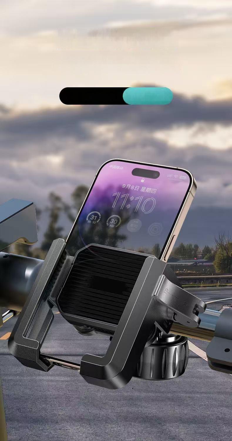 New Upgraded Bike Phone Holder Handlebar - Quick Install, Motorcycle Phone Mount, Bicycle Phone Holder fit Large Phone Case for iPhone Samsung,Semi-enclosed