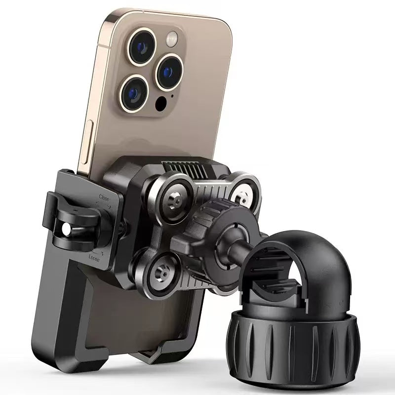 New Upgraded Bike Phone Holder Handlebar - Quick Install, Motorcycle Phone Mount, Bicycle Phone Holder fit Large Phone Case for iPhone Samsung,High-tech