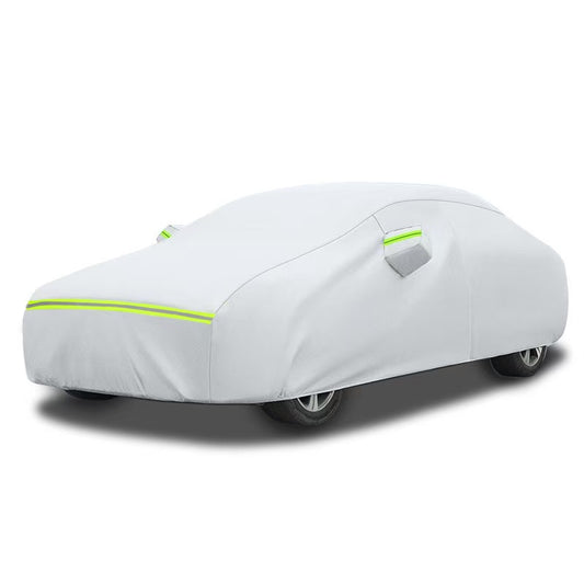 Car Cover, Indoor Protection, Breathable Dustproof Cover, Gray, 210D Oxford Cotton inside,See Vehicle Size,Winter Rain Sun SUV Sedan,Silver