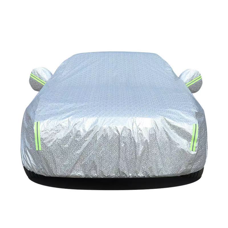 Car Cover, Indoor Protection, Breathable Dustproof Cover, Gray, PEVA Aluminum Film Cotton inside,See Vehicle Size,Winter Rain Sun SUV Sedan,Silver