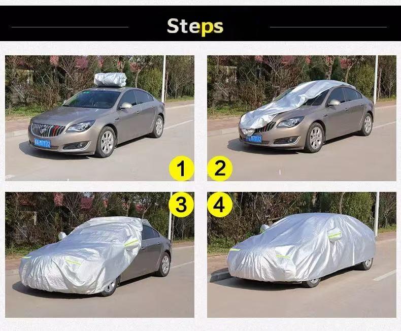 Car Cover, Indoor Protection, Breathable Dustproof Cover, Gray, 210D Oxford Cotton inside,See Vehicle Size,Winter Rain Sun SUV Sedan,Black