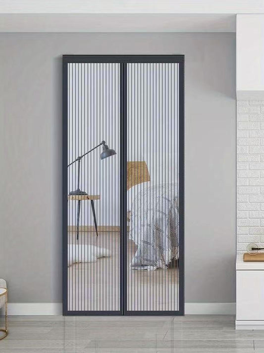 Magnetic Screen Door，Screen Door Mesh，Keep Bugs Out, Heavy-Duty Mesh Curtain,Pet and Kid Friendly, Works with Front Doors, Sliding Doors, Black