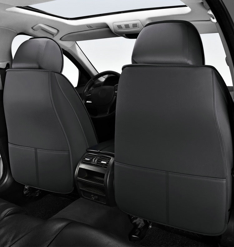 Universal PU Leather Car Seat Covers - Front 2 or Full 5 Seat Set, Waterproof Easy Install Car Seat Protectors, Custom Fit for Most Cars ,Grey