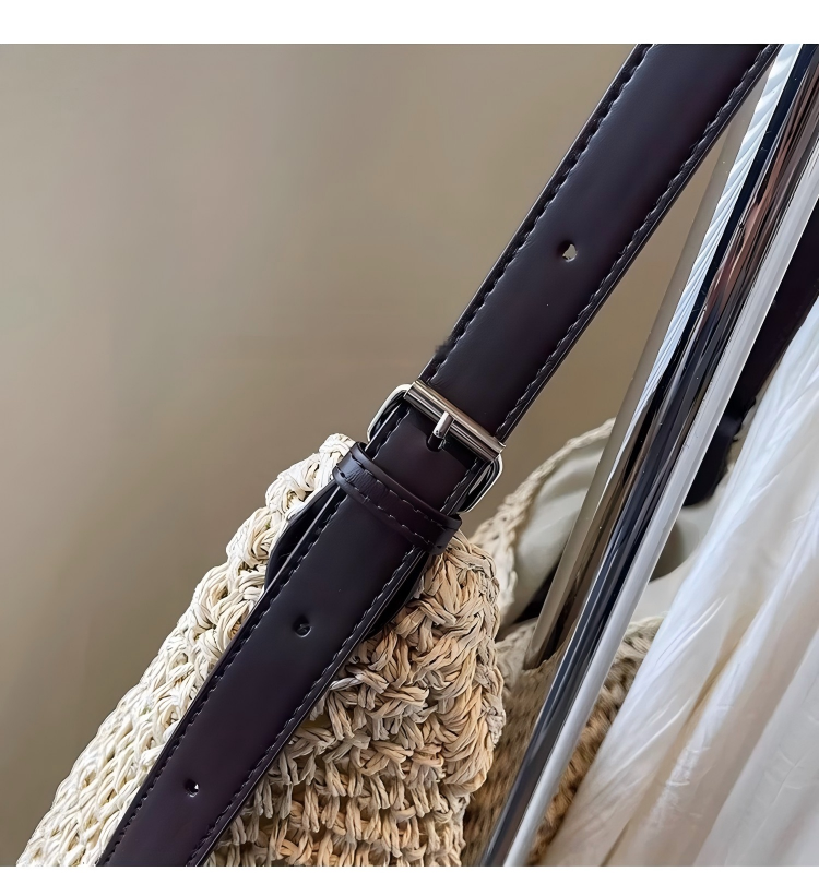 The Hobo Bag - Hand Crochet Large Women's Purse for Everyday & Travel - Durable Handbag & Tote With Magnetic Buckle,Environment Protection,Khaki