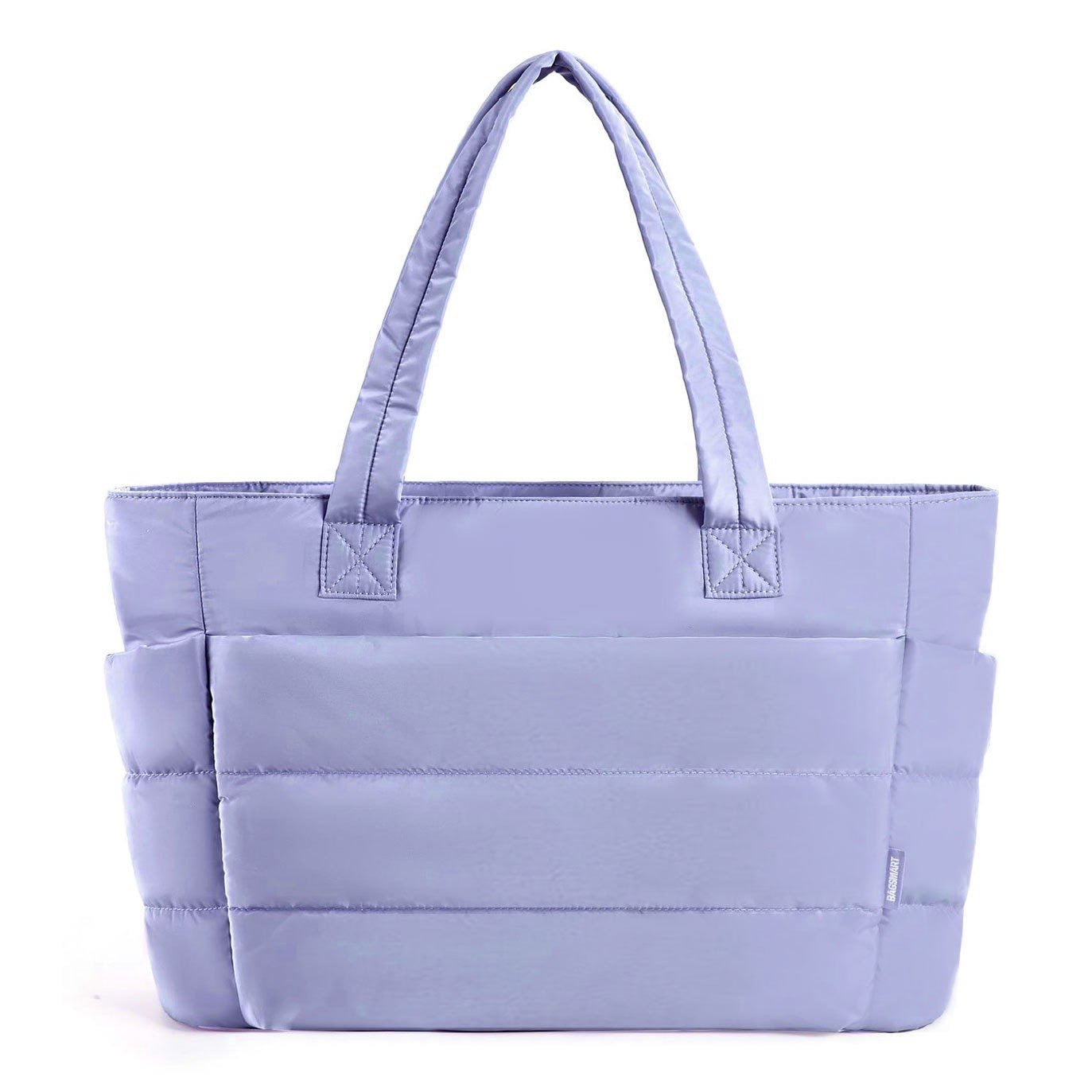 Tote Bag for Women, Lightweight Puffy Tote Bag with Compartments Shoulder Bag Handbag for Travel, Work, Gym | Lightweight, Puffy, Quilted,Lavender