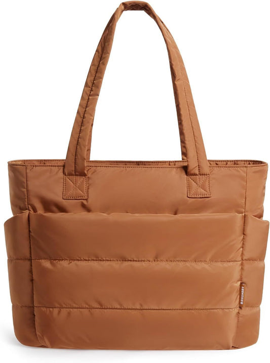 Tote Bag for Women, Lightweight Puffy Tote Bag with Compartments Shoulder Bag Handbag for Travel, Work, Gym | Lightweight, Puffy, Quilted (Copy)