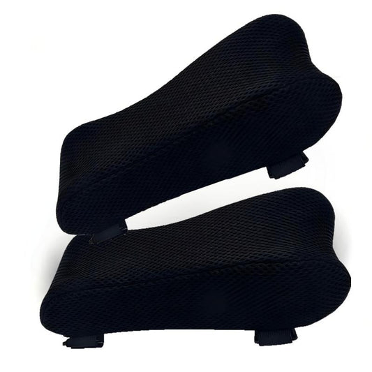 Ergonomic Armrest Pads- Office Chair Arm Rest Cover Pillow - Elbow Support Cushion for Computer, Gaming and Desk Chairs (Set of 2, Black Mesh Cover)
