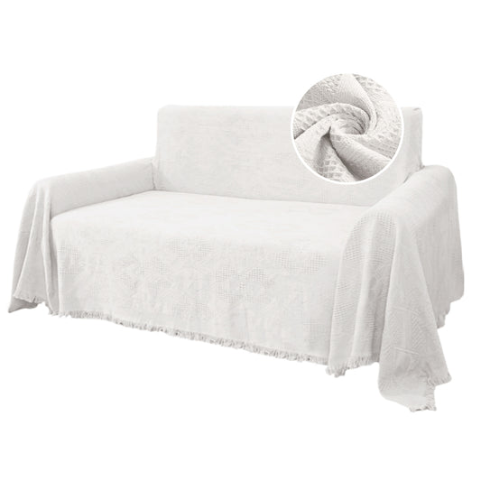 Sofa Cover, Couch Slipcovers for 1/2/3/4 Seater, White