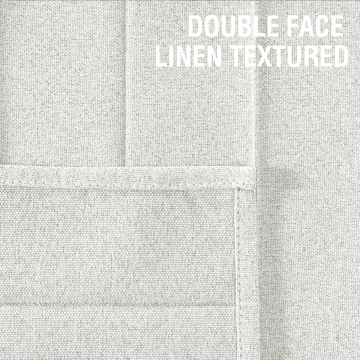 Double-sided Linen ,High shading,2 Panel Rod Pocket Semi Sheer Neutral Country Rustic Farmhouse Organ Curtain Bedroom,White
