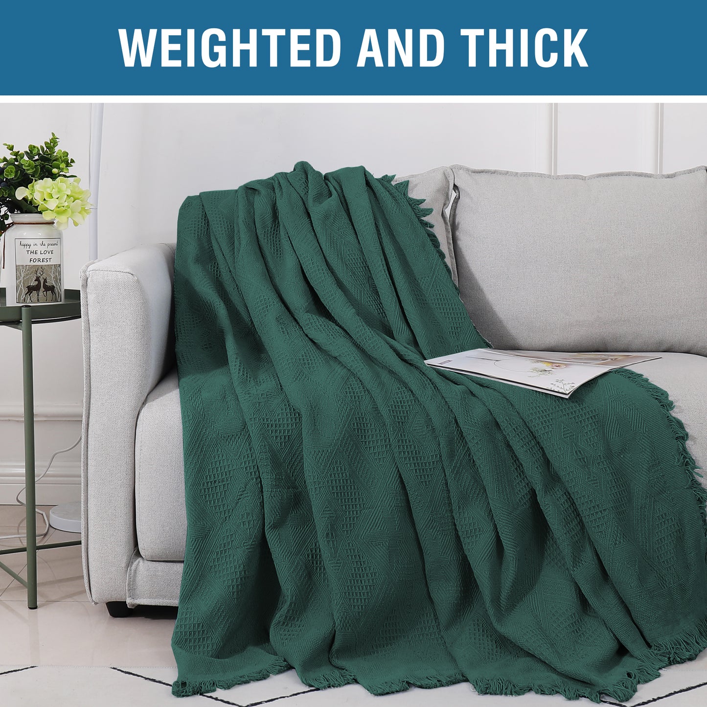 Sofa Cover, Couch Slipcovers for 1/2/3/4 Seater, Green